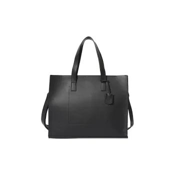 ALNI BITTON PU Handbag Shoulder Bag Crossbody Bag Regular Men's Black/Matte Gray/Textured Black/Plaid