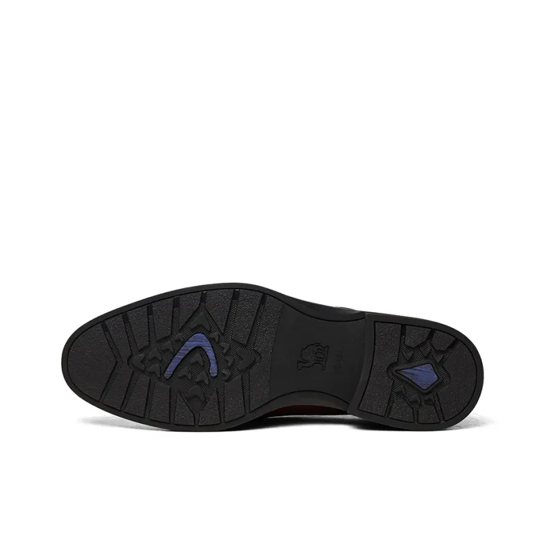 CAMEL Dress Shoes Men Low Top Black/Brown-9