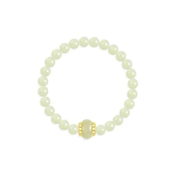 FANCI Bracelets Pale Greenish White Jade Women's