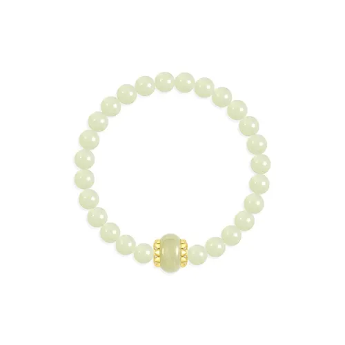 FANCI Bracelets Pale Greenish White Jade Women's