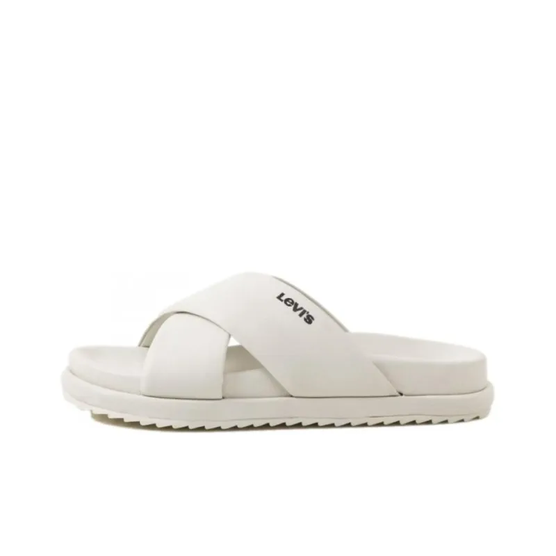 Levi's Slide Slippers Women's White-0