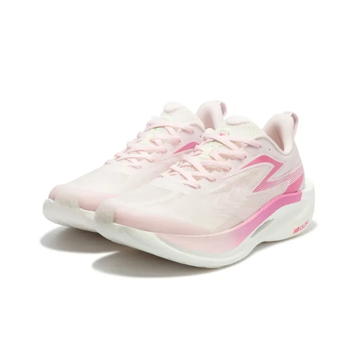 361° Fly 2ET Cushioning Anti-Slip Wear-Resistant Breathability Low-Top Running Shoes Unisex Pure White Pink-2