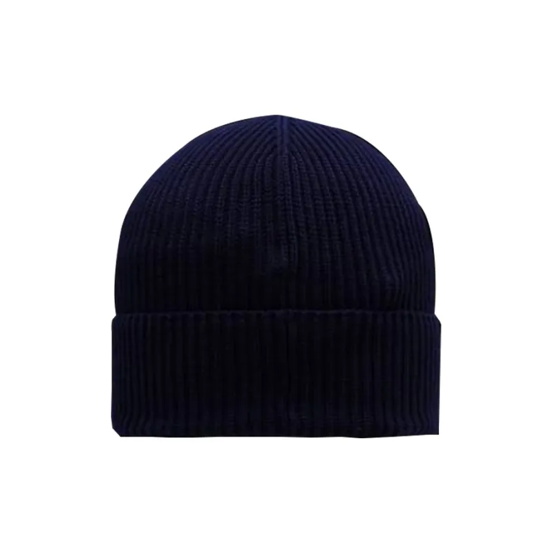 Moncler Logo Patch Ribbed Knit Beanie-1