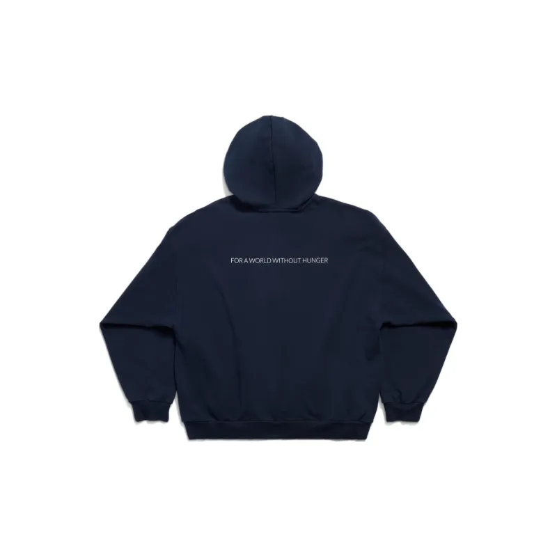 Balenciaga WFP Zip Up Medium Fit In Archetype Fleece Jackets Coats Regular Fit Unisex Dark Blue-1