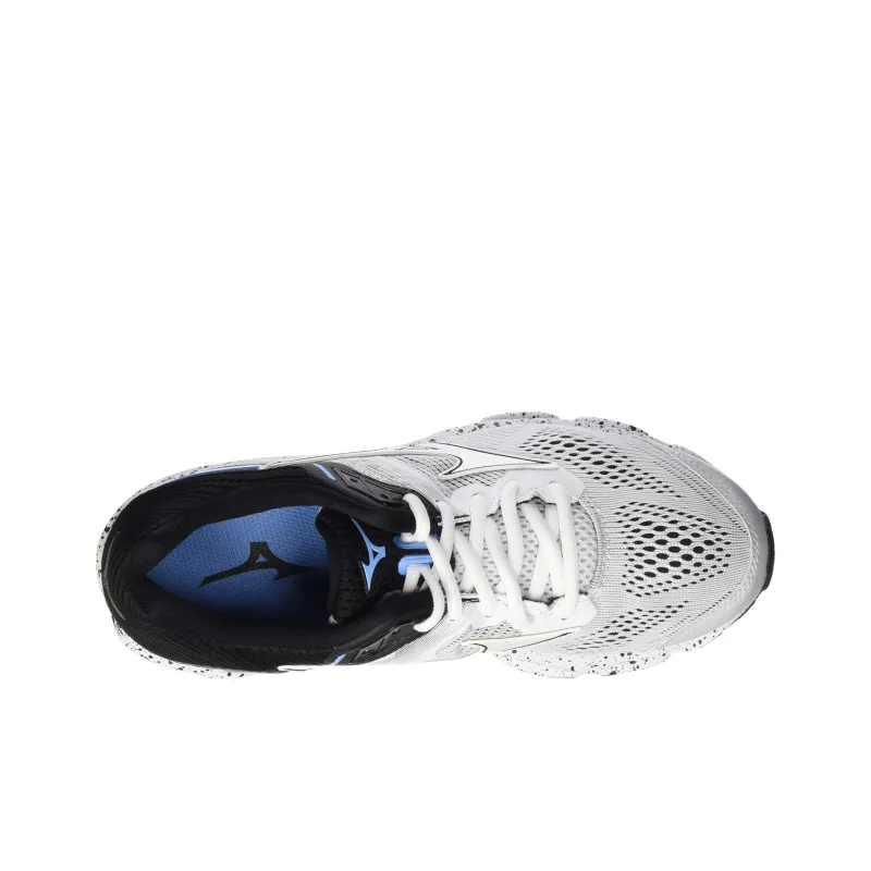 Mizuno Wave Inspire 15 Cushioning Wear-Resistant Low-Top Casual Shoes Women's White Black Blue-2