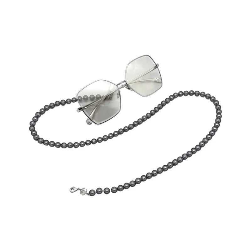 CHANEL Sunglasses Women's Silver Frame With Gold Lens-3