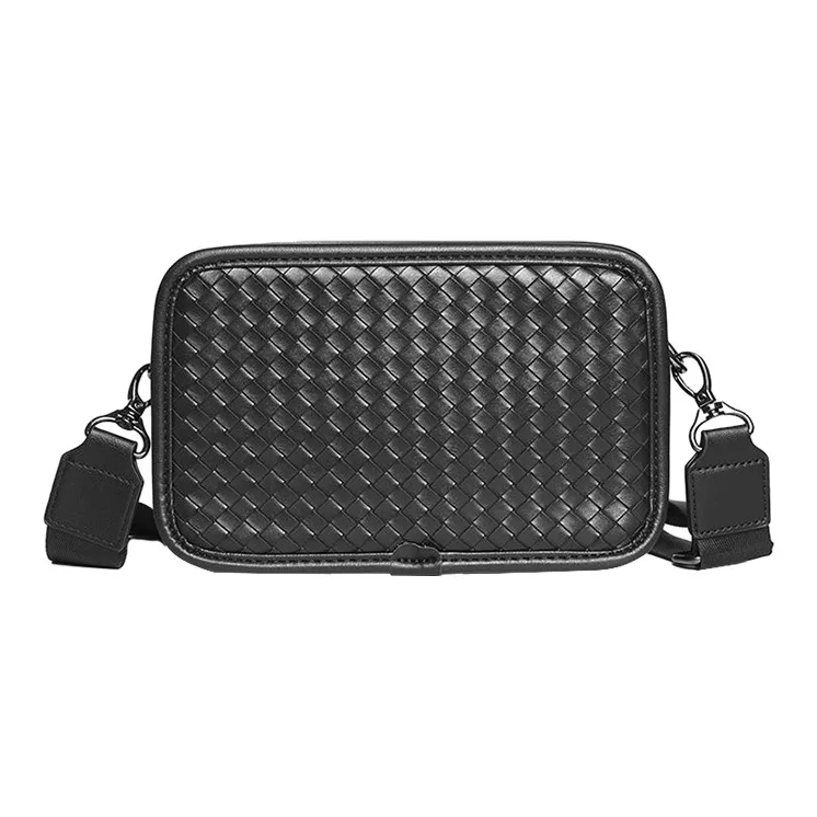 ALNI BITTON PU Shoulder Bag Regular Men's Wrinkle Free Black/Coffee-0