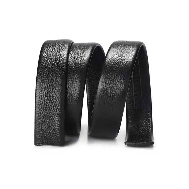 BISON DENIM Durable Wear Resistant Casual Niche Top Grain Cow Leather Leather Belts Men's Black/Coffee-2