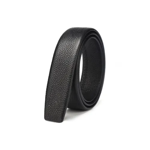 BISON DENIM Durable Wear-Resistant Casual Niche Top Grain Cow Leather Leather Belts Men's Black/Coffee