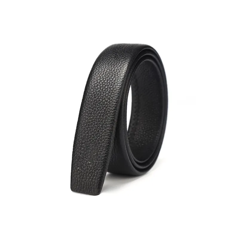 BISON DENIM Durable Wear Resistant Casual Niche Top Grain Cow Leather Leather Belts Men's Black/Coffee-0