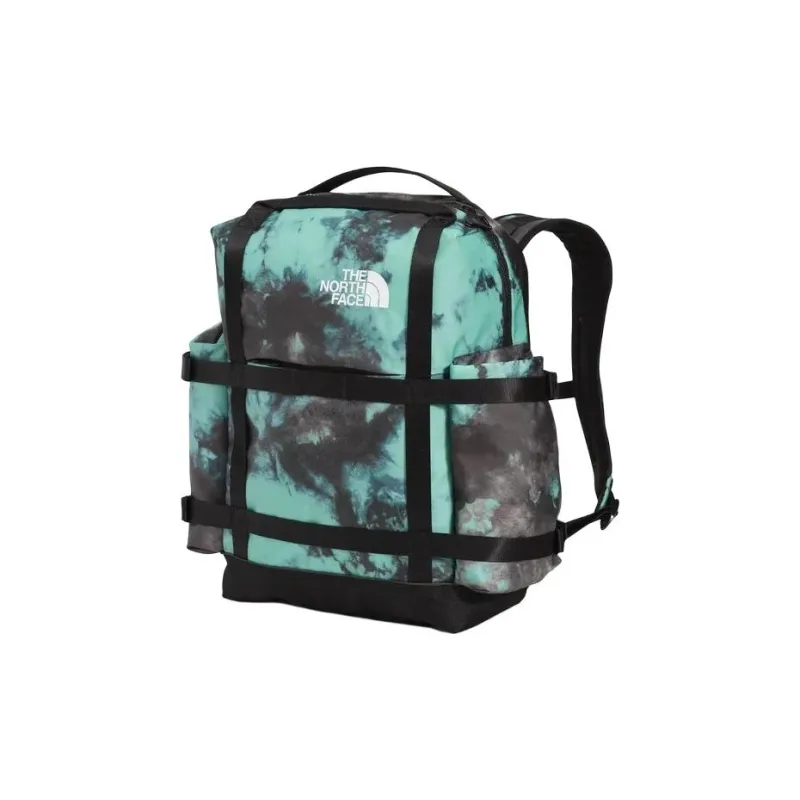 THE NORTH FACE Recycled Polyester Backpack Regular Unisex Mustard Ice-Dyed Black-2