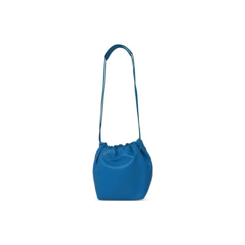 JIL SANDER Lambskin Shoulder Bag Crossbody Bag Small Size Women's Dark Blue-0