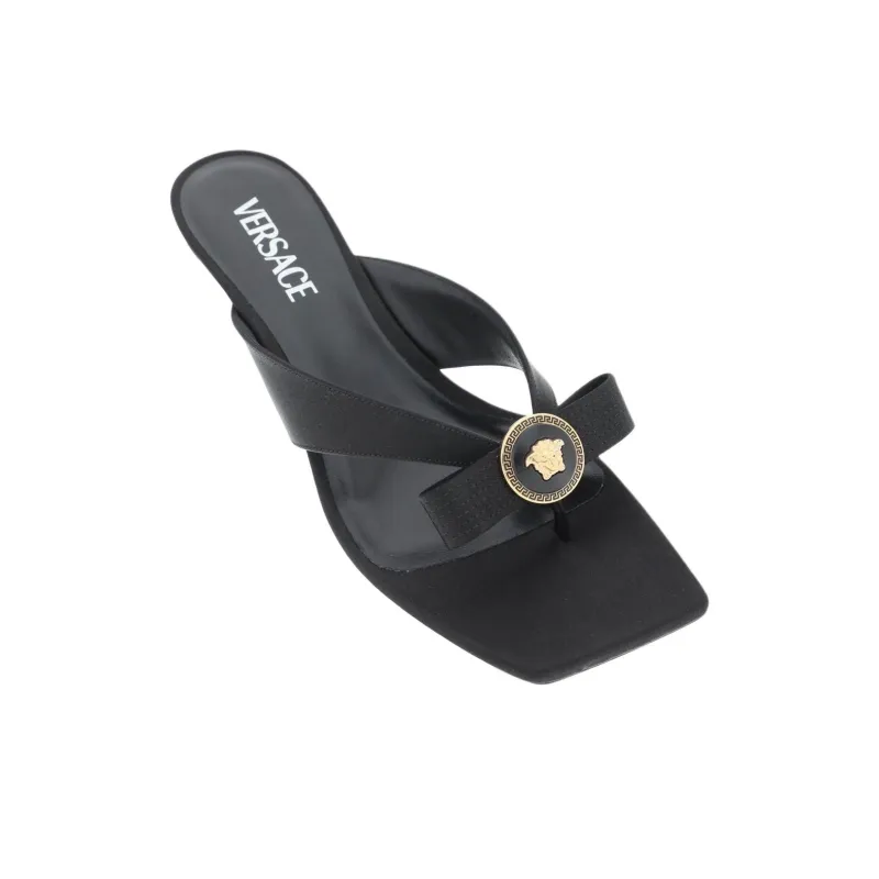 VERSACE Bow Detailed Heeled Sandals Women's-2