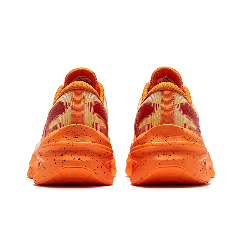 Erke Speedrun 2.0 Cushioning Breathable Low-Top Running Shoes Men's Alke White Grapefruit Color-3