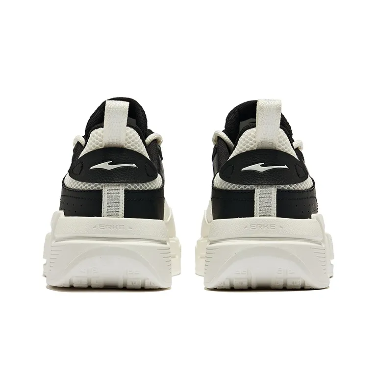 Erke Joyride 1.0 Cushioning Wear-Resistant Low-Top Casual Shoes Men's Microcrystal White/Jet Black-3