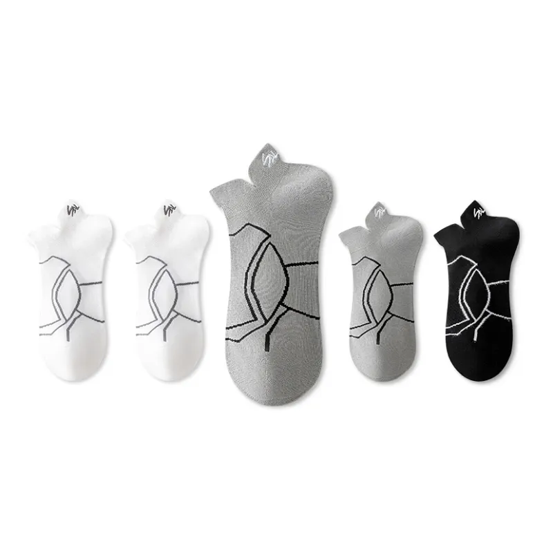 LUOLIAN Ankle Socks Men's 5 Pack-0