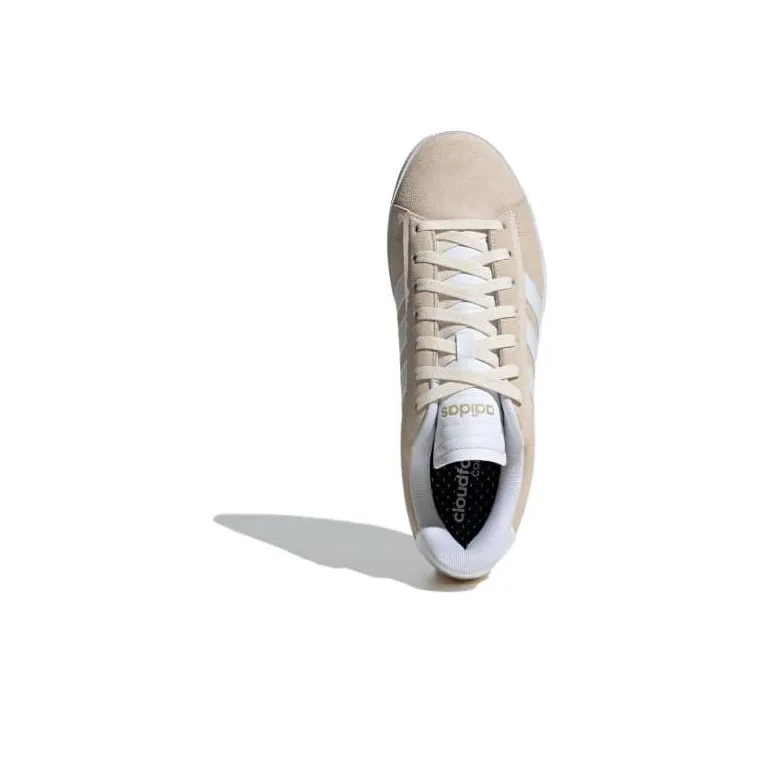 Adidas Neo GRAND COURT Alpha Cushioning Wear Resistant Low Top Skateboard Shoes Men's Beige-3
