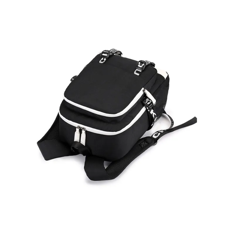 GKY Oxford Fashion Backpack Double Shoulder Backpack Regular Unisex Black-5