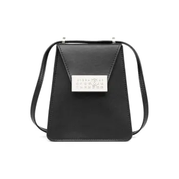 MM6 Maison Margiela Calfskin Shoulder Bag, Crossbody Bag Mini Women's Black