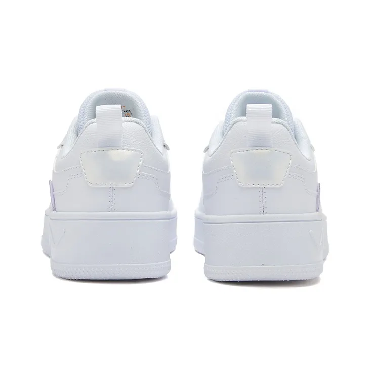 361° Slip-Resistant Coverage Low-Top Skateboard Shoes Women's White Purple-3