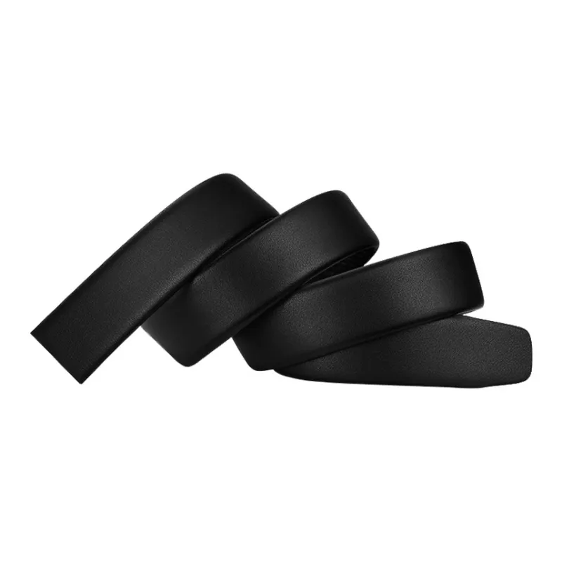 NIUMJ Soft, High Quality Top Grain Cow Leather Pin Buckle Leather Belts Men's Width 3.8cm-5