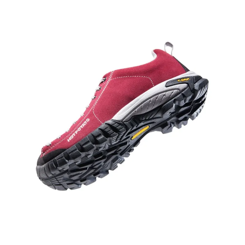 HOT POTATO Slip Resistant, Abrasion Resistant, Lightweight Coverage Hiking Shoes Unisex Red-4