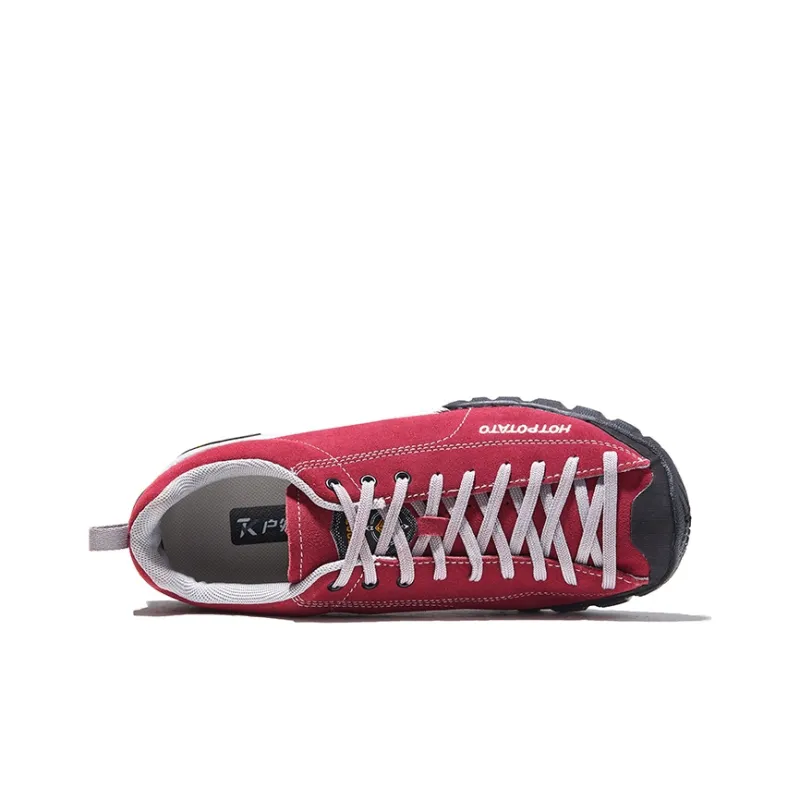 HOT POTATO Slip Resistant, Abrasion Resistant, Lightweight Coverage Hiking Shoes Unisex Red-2
