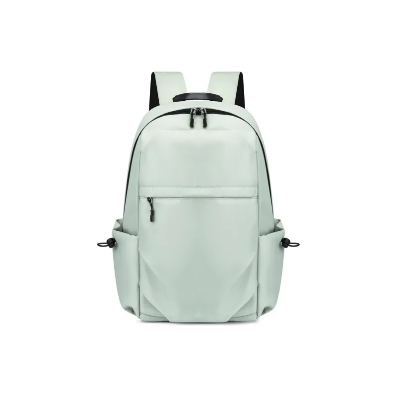 Banyanu Oxford Backpack Laptop Bag Unisex Black/Gray/Green-3