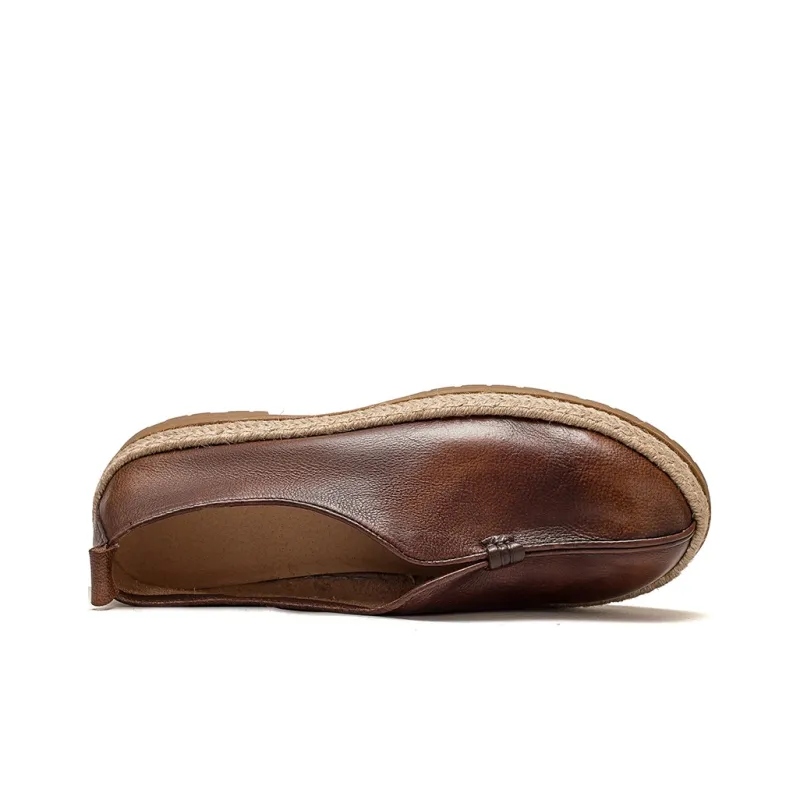 MATA Men's Casual Shoes Men Low Top Brown-2