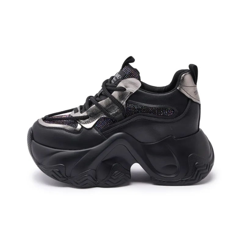 Milan Love Song Height Increasing Slip-Resistant Low-Top Chunky Sneakers Women's-5