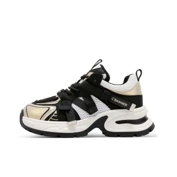 C°BANNER Chunky Sneakers Women's Low Top Gold
