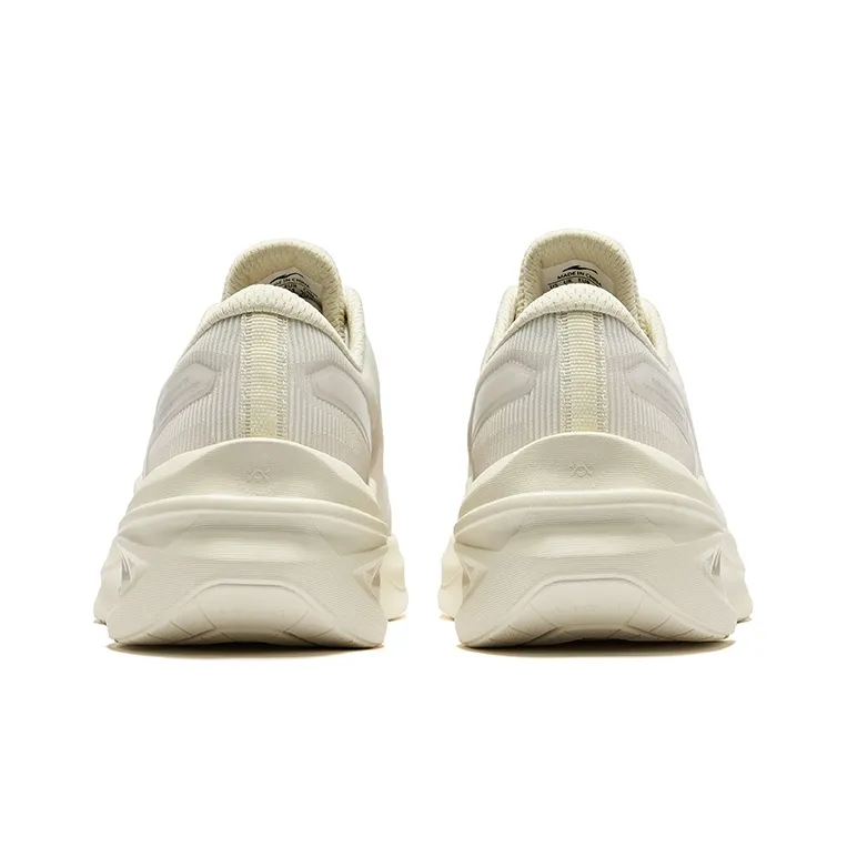 Erke Speedrun 2.0 Cushioning Breathable Low-Top Running Shoes Men's Erke White Cotton-3