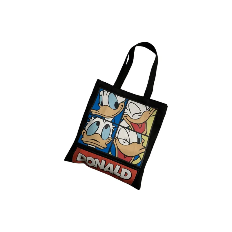 Disney Canvas Shoulder Bag Unisex Ba White-5
