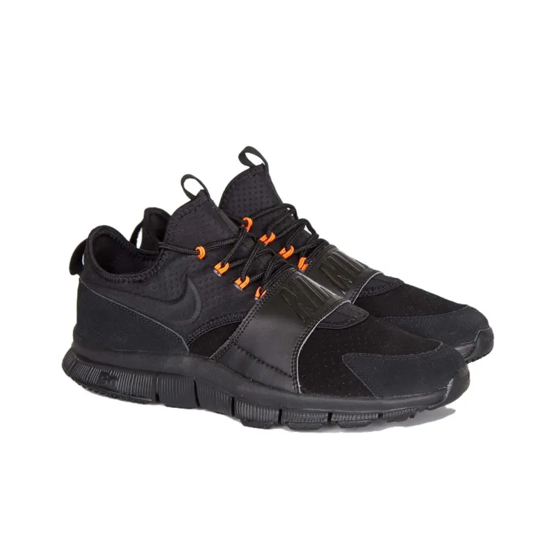 Nike Free Ace Lthr Black Black Hyper Orange-1