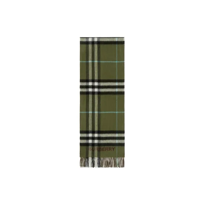 Burberry Knit Scarves Men's Green-1