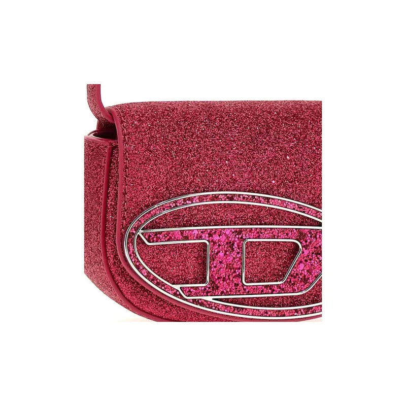 DIESEL Polyethylene Shoulder Bag, Crossbody Bag, Handbag Extra Small Women's Fuchsia-3