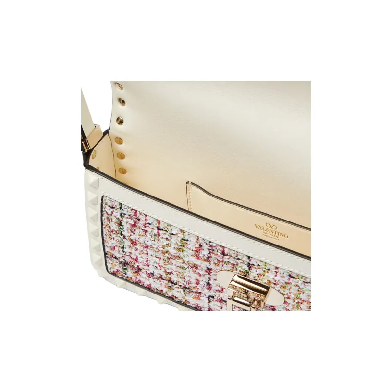 Valentino GARAVANI ROCKSTUD Fabric Handbag Shoulder Bag Women's Multicolor-3