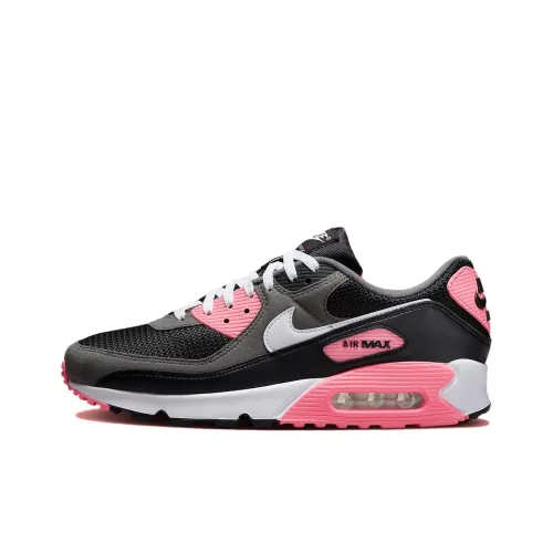 Nike Air Max 90 Casual Shoes Women's Low-Top Gray Pink