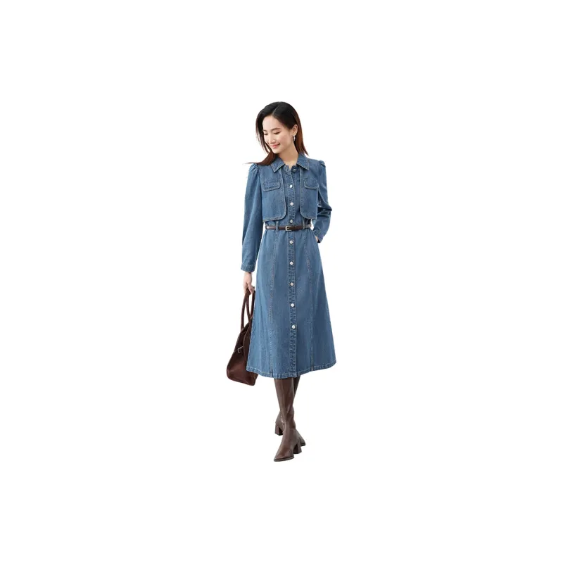 SENTUBILA Long Sleeved Dress Women's-1