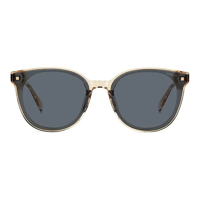 Polaroid Oval Polarized Sunglasses Unisex Gray Lens-4