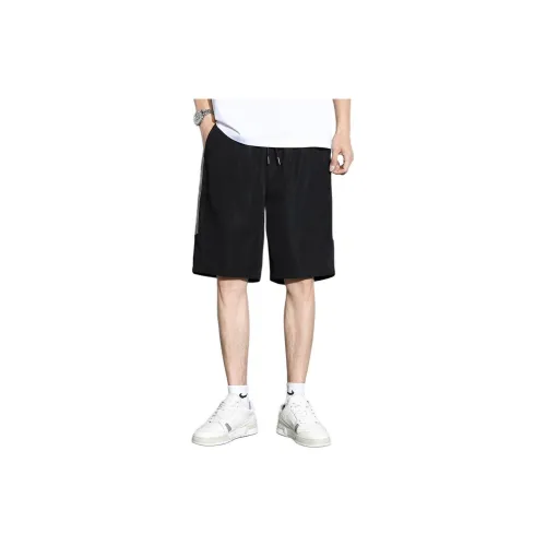 Tonlion Casual Shorts Men Black