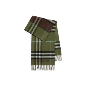Burberry Knit Scarves Men's Green
