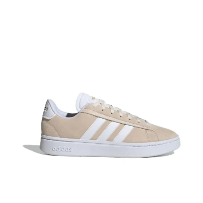 Adidas Neo GRAND COURT Alpha Cushioning Wear Resistant Low Top Skateboard Shoes Men's Beige-1