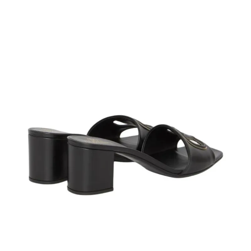 Valentino VLogo Signature Open Toe Slip On Mules Women's-3
