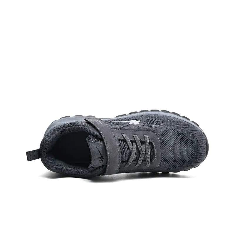 Binary Slip Resistant, Abrasion Resistant, Lightweight Low Top Casual Shoes Men's Gray-2