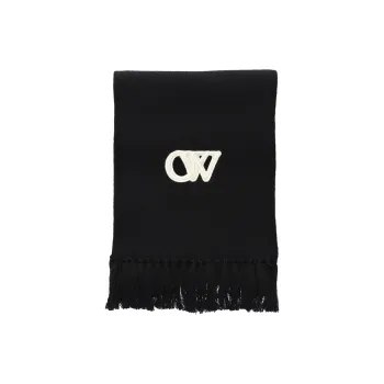 OFF WHITE Knit Scarves Women's Black