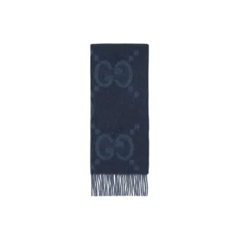 GUCCI Gg Jacquard Fringed Scarf