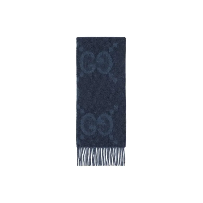 GUCCI Gg Jacquard Fringed Scarf-0