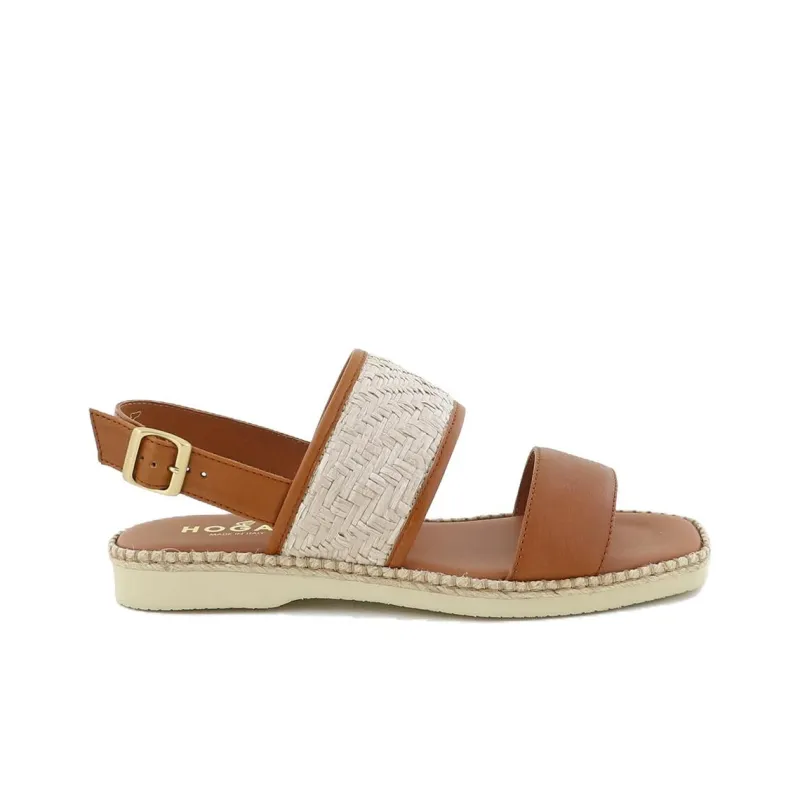 HOGAN H660 Double Strap Woven Sandals Women's-1