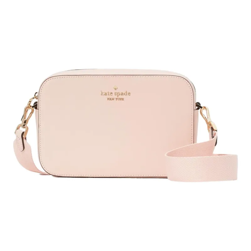 Kate Spade Glitter Fabric Camera Bag, Shoulder Bag, Crossbody Bag Mini Women's Conch Pink-0
